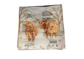 Lesser & Pavey Napkins Lesser & Pavey Highland Cow Napkins